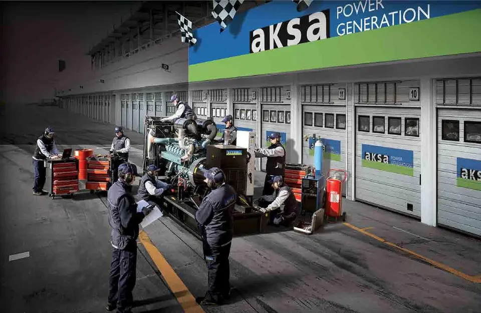 Aksa generator with 'Alem' ferris wheel in the background